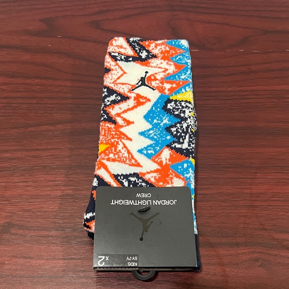 Jordan Kids Lightweight Crew Socks, 2 Pack, 5Y-7Y - Picture 9 of 9